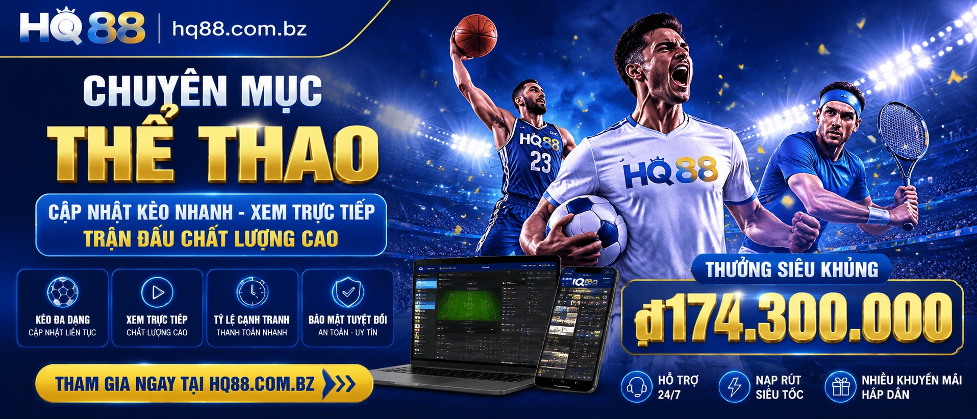 Khu vực thể thao và tỷ số trực tiếp