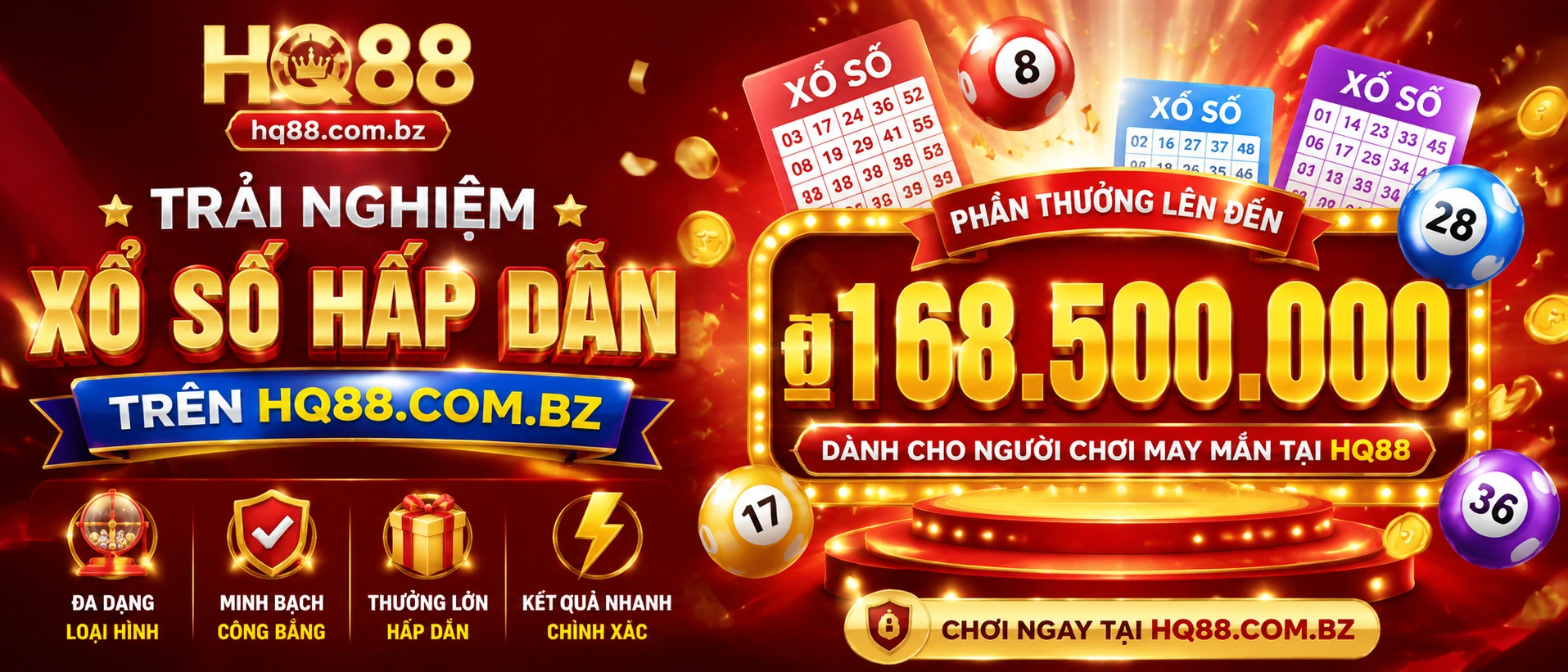 HQ88 Xổ Số - giao diện mobile dễ tra cứu