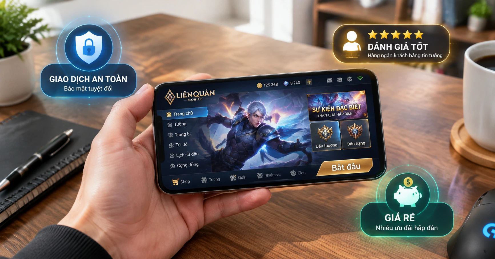 Shop acc liên quân uy tín giá rẻ – Lựa chọn hàng đầu cho game thủ Việt - image 2 Shop acc liên quân uy tín giá rẻ – Lựa chọn hàng đầu cho game thủ Việt - image 2