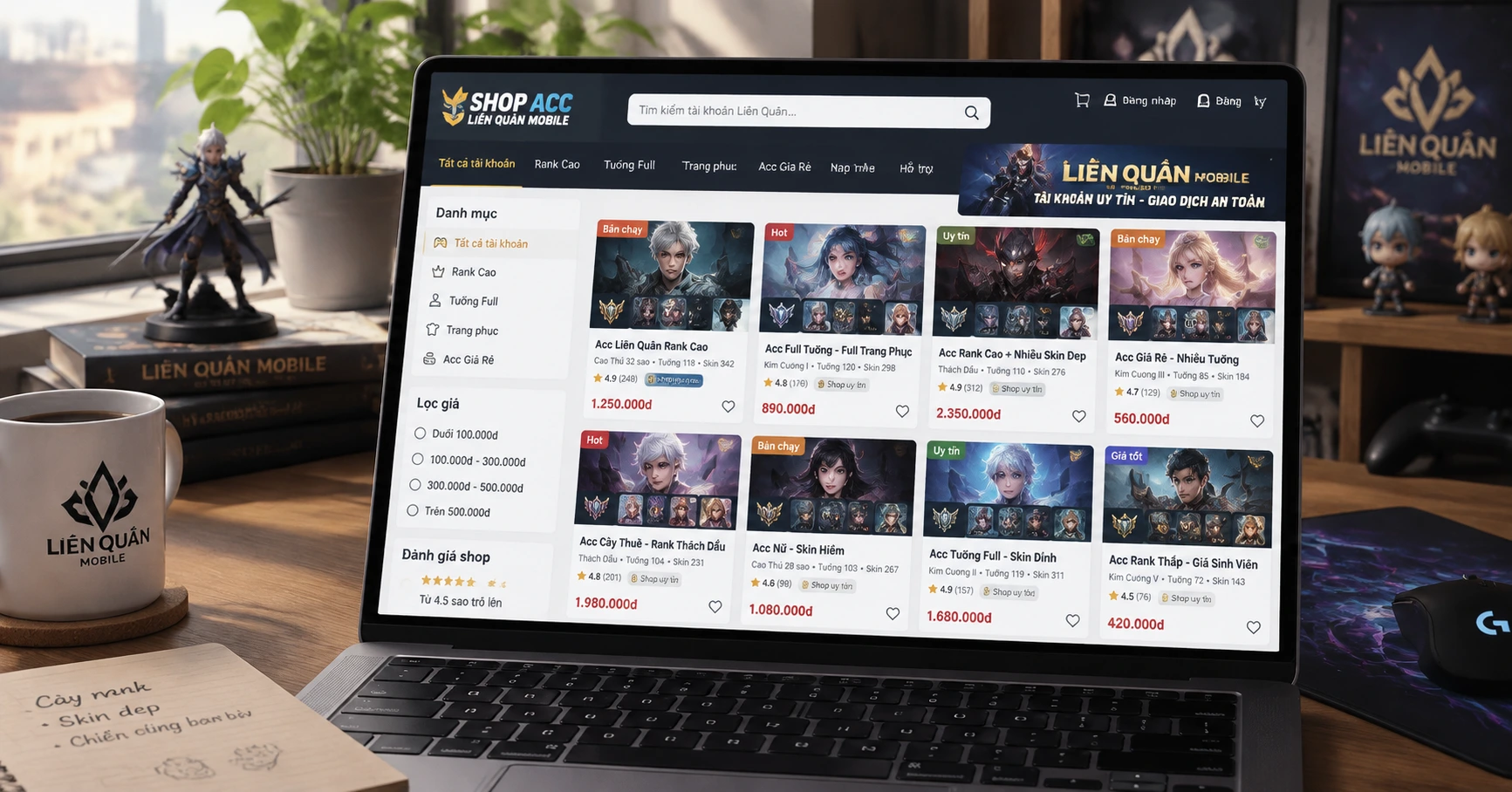Shop acc liên quân uy tín giá rẻ – Lựa chọn hàng đầu cho game thủ Việt - image 3 Shop acc liên quân uy tín giá rẻ – Lựa chọn hàng đầu cho game thủ Việt - image 3